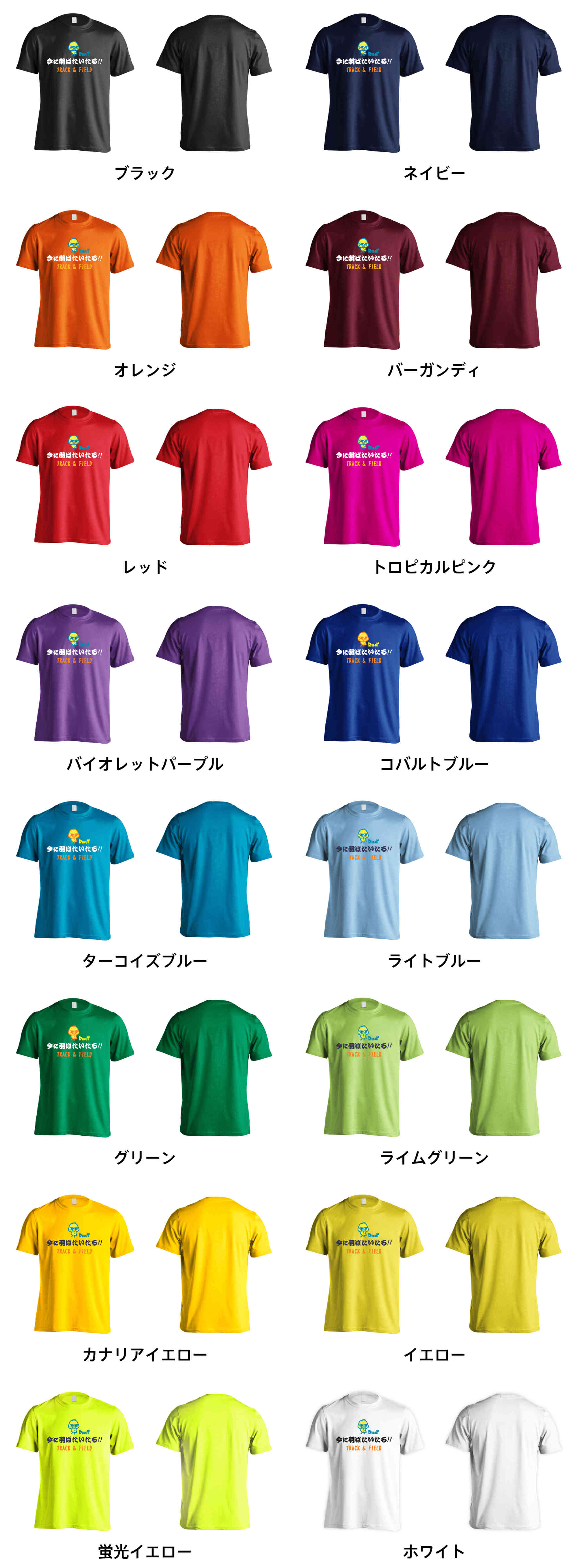 カラーバリエーションの一覧