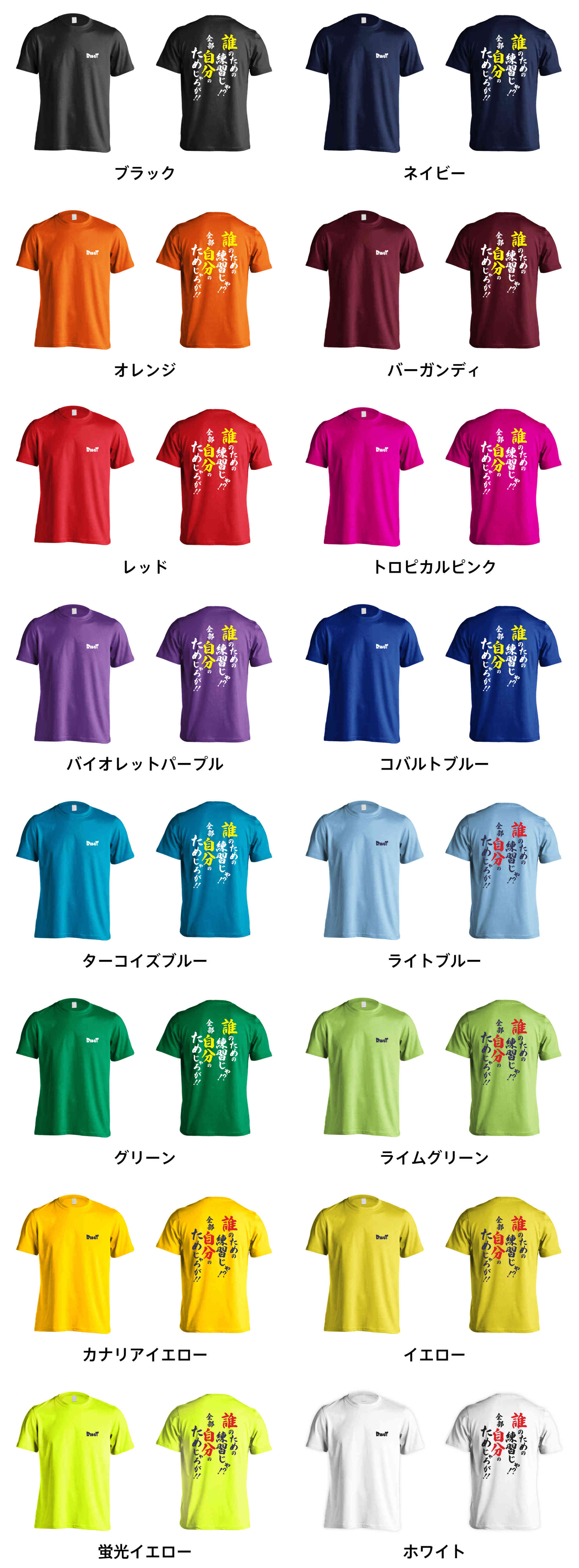 カラーバリエーションの一覧